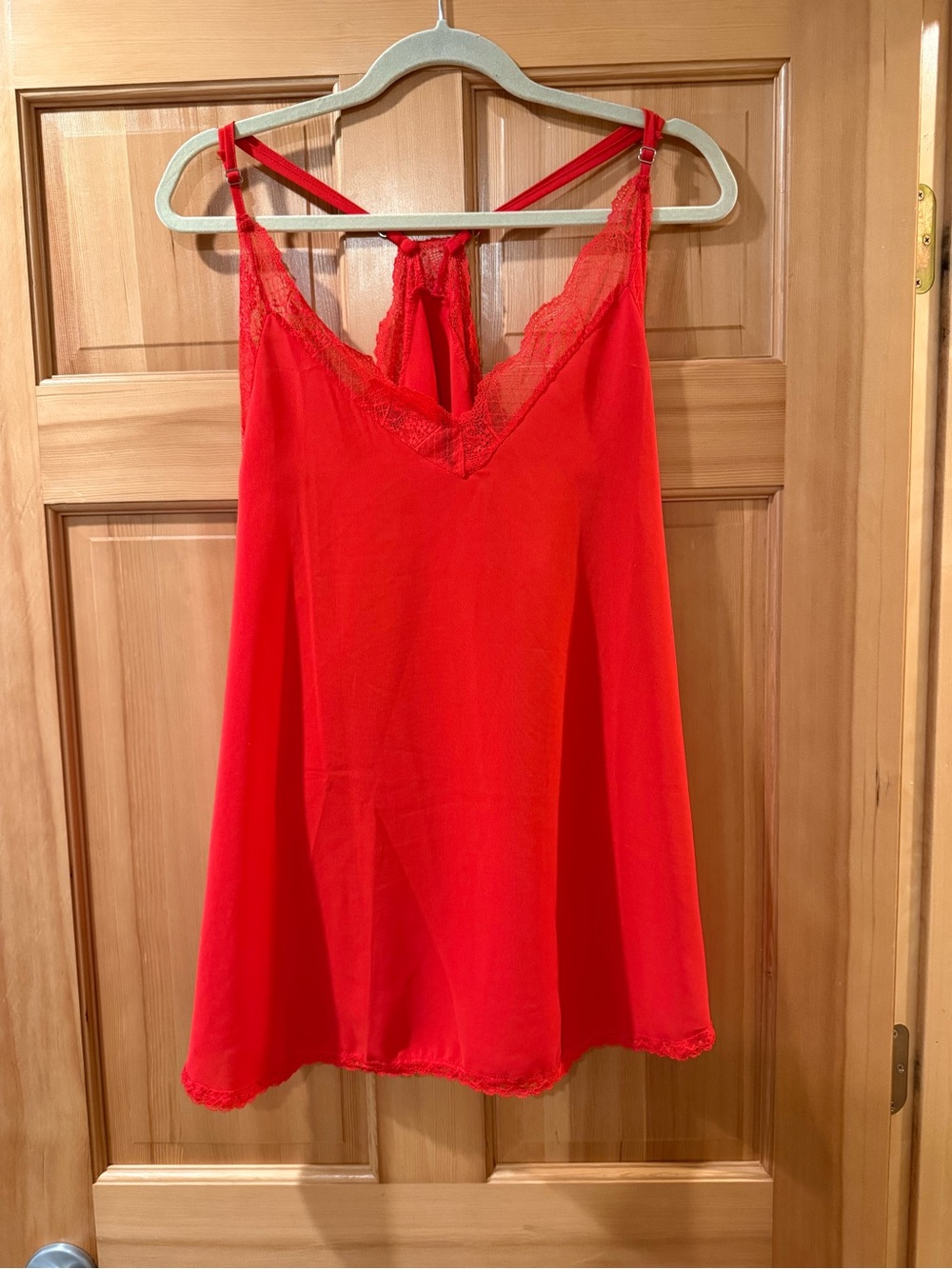 Amazon Bright Red Lace-Trim Camisole